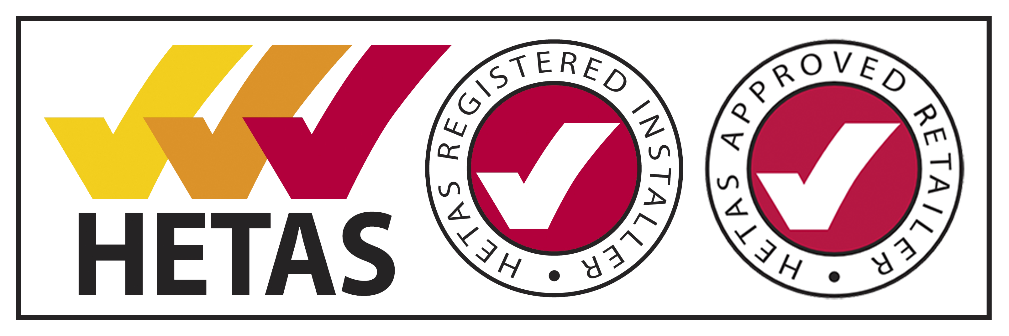 HETAS registered installer & approved retailer logo